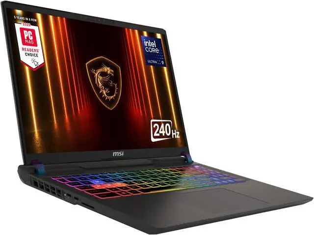 Alt view image 3 of 19 - MSI - 16" GeForce RTX 5070 Ti Laptop GPU - Intel Core Ultra 9 275HX  - 32GB Memory - 2 TB SSD -Wi-Fi 7 Windows 11 Pro - Gaming Laptop - 240 Hz (Vector 16 HX AI A2XWHG-060US )