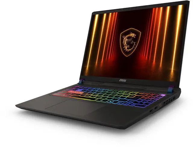 Alt view image 3 of 20 - MSI Vector 16 HX AI 16" QHD+ 240Hz Gaming Laptop Intel Core Ultra9-275HX RTX 5080 32GB 1TB NVMe SSD Win11