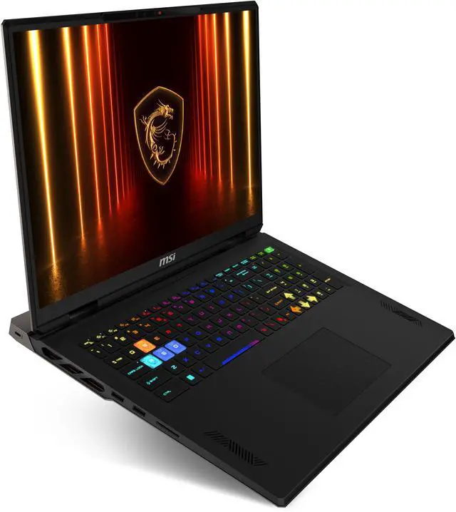 Alt view image 13 of 19 - MSI Vector A18 HX 18" QHD+ 240Hz Gaming Laptop AMD Ryzen R9-9955HX RTX 5070TI 32GB 2TB NVMe SSD Win11