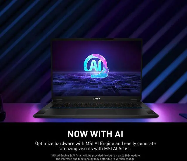 Alt view image 11 of 16 - MSI Stealth - 18" GeForce RTX 4080 Laptop GPU - Intel Core Ultra 9 185H  - 32GB Memory - 1 TB NVMe SSD - Wi-Fi 7 Windows 11 Home - Gaming Laptop - 120 Hz Mini LED (Stealth 18 AI Studio A1VHG )