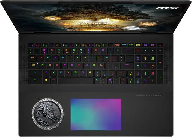 Alt view image 12 of 20 - MSI - 18" GeForce RTX 5090 Laptop GPU - Intel Core Ultra 9 285HX - 96GB Memory - 6 TB SSD - Windows 11 Pro - Gaming Laptop - 120 Hz Mini LED (Titan 18 HX Dragon Edition Norse Myth A2XWJG-429CA )