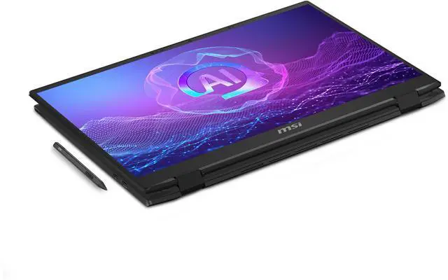 Alt view image 4 of 16 - MSI Summit Pro 16 16" Touchscreen Laptop Intel Ultra 7 255H GeForce RTX 4050 32GB Memory 1 TB NVMe SSD Windows 11 Home Summit Pro 16 AI A2HVETG-074US