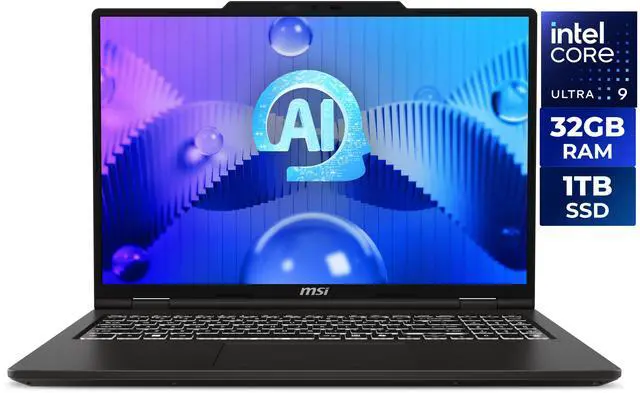 Main image of MSI Venture 16 AI Touchscreen Laptop Intel Core Ultra 9 285H 32GB RAM 1TB SSD (A2HMTG-015US)