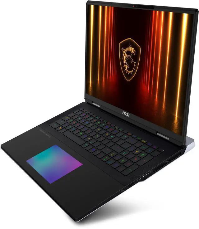 Alt view image 9 of 11 - MSI - 18.0" GeForce RTX 5090 Laptop GPU - Intel Core Ultra 9 285HX  - 64GB Memory - 6 TB SSD - Windows 11 Pro - Gaming Laptop - 120 Hz Mini LED (Titan 18 HX AI A2XWJG-640CA )