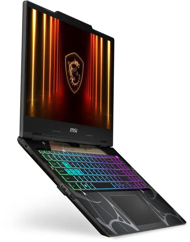 Alt view image 6 of 19 - MSI Cyborg15 - 15.6" GeForce RTX 5060 Laptop GPU - Intel Core 7-240H(1.80-5.20 GHz) - 16GB Memory - 512 GB NVMe SSD - Windows 11 Home Gaming Laptops - 144 Hz IPS (Cyborg 15 B2RWFKG-259US )