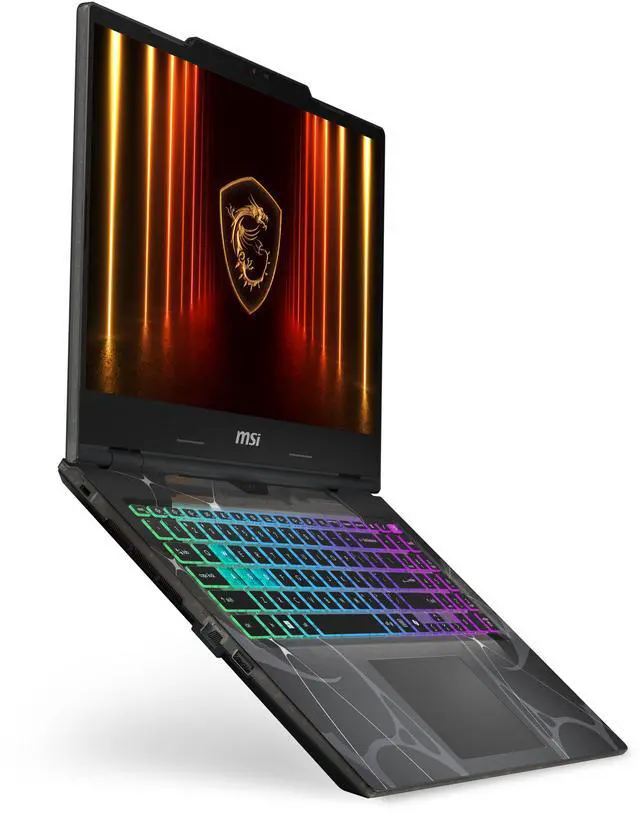 Alt view image 9 of 19 - MSI Cyborg15 - 15.6" GeForce RTX 5060 Laptop GPU - Intel Core 7-240H(1.80-5.20 GHz) - 16GB Memory - 512 GB NVMe SSD - Windows 11 Home Gaming Laptops - 144 Hz IPS (Cyborg 15 B2RWFKG-259US )