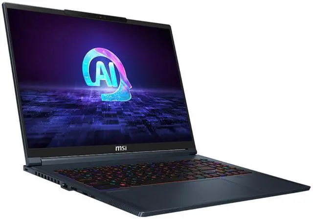 Alt view image 2 of 5 - MSI Stealth 16 AI Studio Gaming Laptop Intel Core Ultra 9 185H GeForce RTX 4060 32GB Memory 1 TB NVMe SSD 16.0" Windows 11 Home (A1VFG-227US)