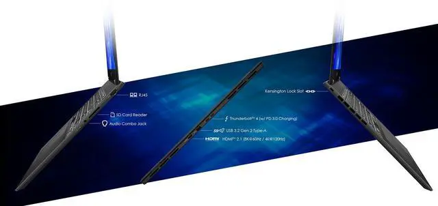 Alt view image 3 of 11 - MSI Prestige 16 AI EVO 16" QHD+ Ultra Thin Professional Laptop Intel Core Ultra 7-155H ARC Graphics 32GB LPDDR5 2TB NVMe SSD Win 11 Home 1 year Warranty