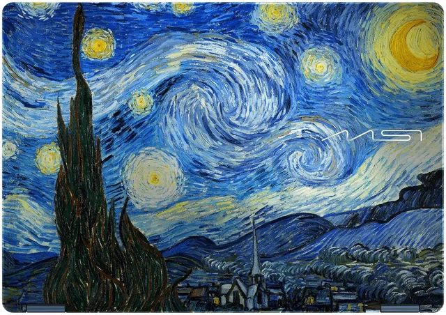 Alt view image 2 of 3 - MSI Laptop Intel Core Ultra X9 378H 32GB LPDDR5X Memory 1TB NVMe SSD Intel Arc B390 14.0" Touch Screen Windows 11 Home Prestige 14 Flip AI+-278CA The Starry Night