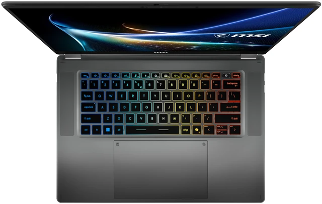 Alt view image 4 of 9 - MSI Prestige N16 Flip AI+ 16" 2.8K UHD+ OLED Touch Ultra Thin 2-in-1 Laptop NVIDIA RTX Spark N1X with 6144-core GPU and 20-core CPU, 32GB unified memory LPDDR5X 1TB NVMe SSD Windows 11 Bilingual