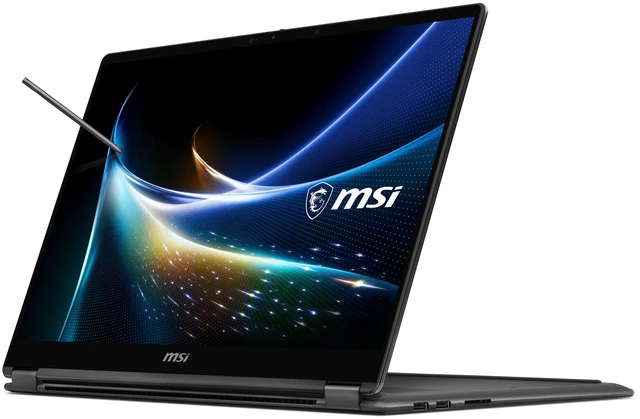 Alt view image 6 of 9 - MSI Prestige N16 Flip AI+ 16" 2.8K UHD+ OLED Touch Ultra Thin 2-in-1 Laptop NVIDIA RTX Spark N1X with 6144-core GPU and 20-core CPU, 32GB unified memory LPDDR5X 1TB NVMe SSD Windows 11 Bilingual