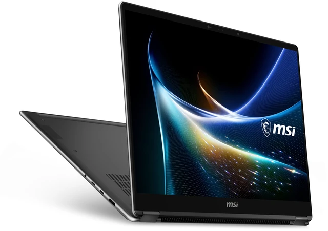 Alt view image 8 of 9 - MSI Prestige N16 Flip AI+ 16" 2.8K UHD+ OLED Touch Ultra Thin 2-in-1 Laptop NVIDIA RTX Spark N1X with 6144-core GPU and 20-core CPU, 32GB unified memory LPDDR5X 1TB NVMe SSD Windows 11 Bilingual