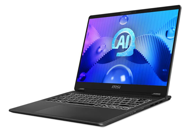 Alt view image 2 of 5 - MSI Prestige 14 AI Studio Laptop Intel Core Ultra 9 185H NVIDIA GeForce RTX 4060 32GB Memory 1TB SSD 14.0" Windows 11 Pro (C1VFG-064US)
