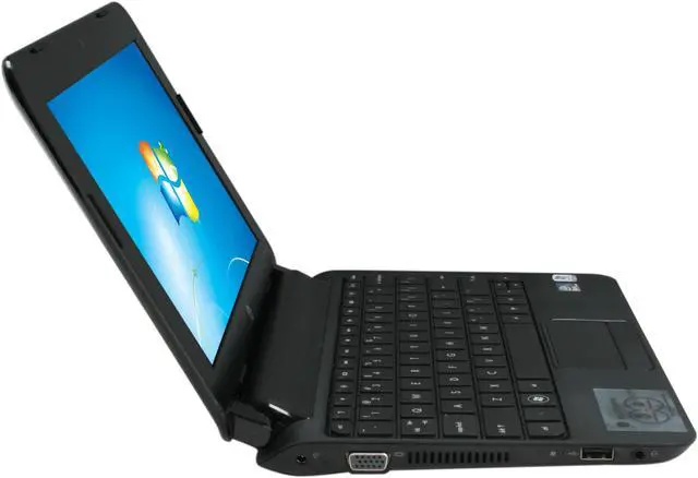 Alt view image 4 of 8 - HP Mini 110-3530NR Black Intel Atom N455(1.66 GHz) 10.1" WSVGA 1GB Memory 250GB HDD Netbook