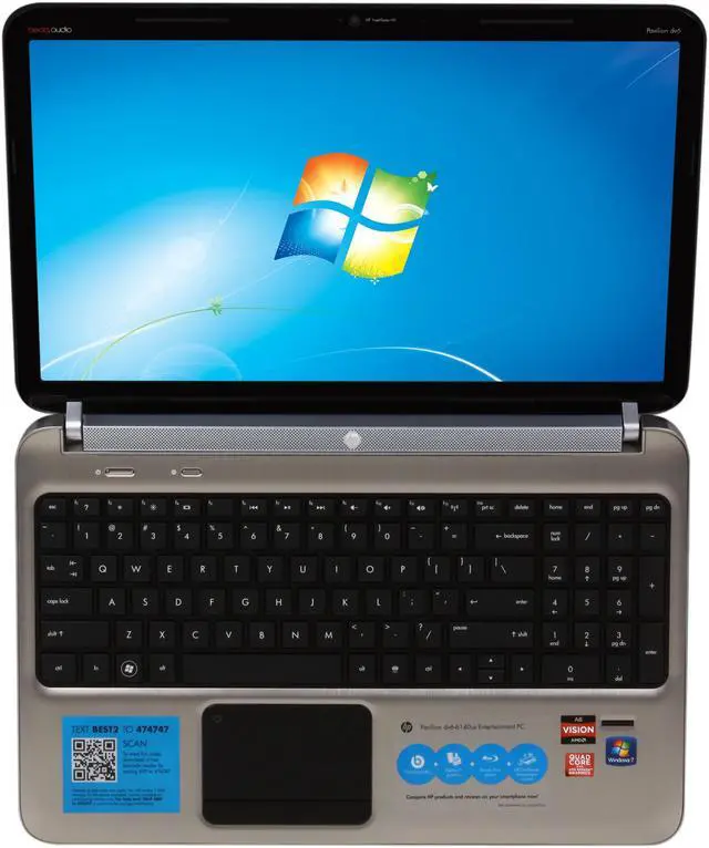 Alt view image 6 of 8 - HP Laptop Pavilion AMD A8-3500M 6GB Memory 640GB HDD AMD Radeon HD 6620G 15.6" Windows 7 Home Premium 64-bit dv6-6140us