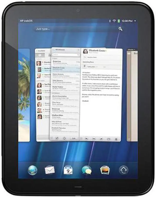 Main image of HP TouchPad Wi-Fi 32GB 1GB Memory 9.7" 1024 x 768 Tablet - Black HP webOS 3.0