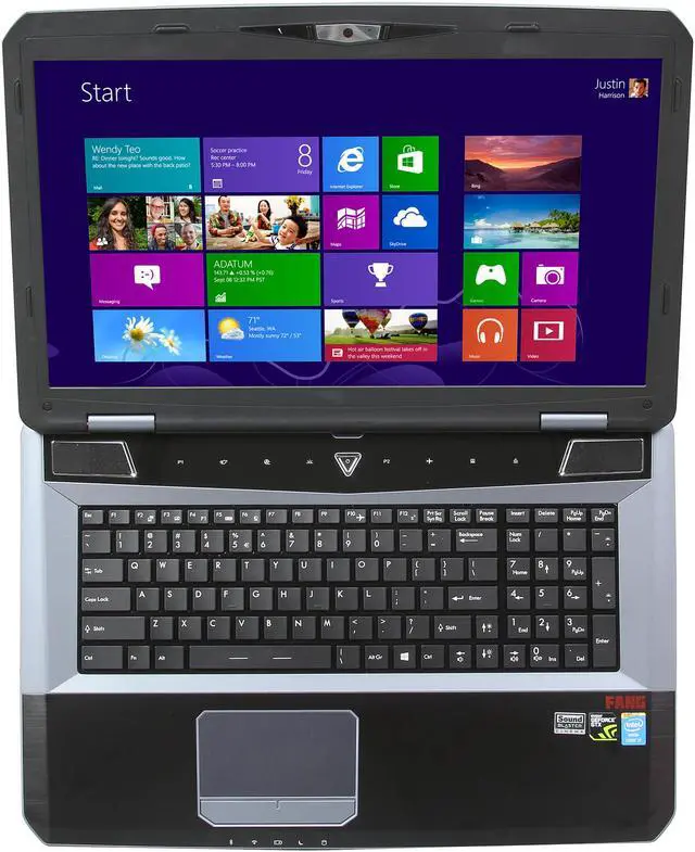 Alt view image 6 of 8 - CyberpowerPC - 17.3" NVIDIA GeForce GTX 770M - Intel Core i7-4700MQ  - 8GB Memory - - Windows 8 64-Bit - Gaming Laptop - (Fangbook Evo HX7-100 )