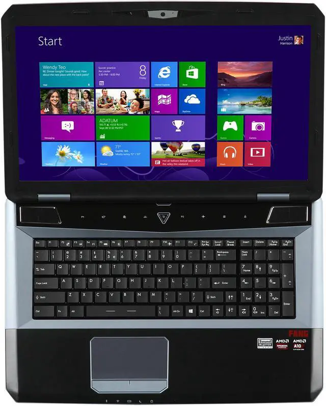 Alt view image 6 of 8 - CyberpowerPC - 17.3" AMD Radeon R9 M290X - AMD A10-5750M - 8GB Memory - - Windows 8.1 64-Bit - Gaming Laptop - (Fangbook Evo AX7-105 )