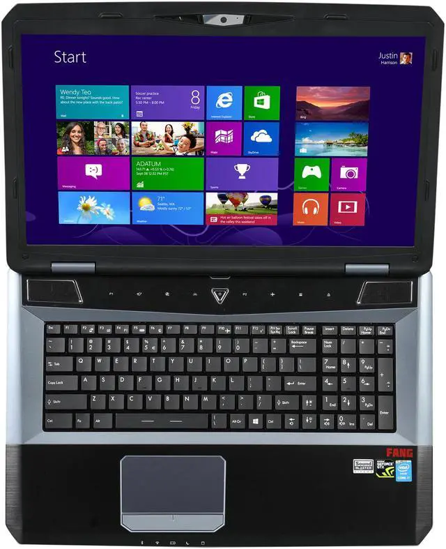 Alt view image 6 of 8 - CyberpowerPC - 17.3" NVIDIA GeForce GTX 970M - Intel Core i7-4710MQ  - 16GB Memory - 120 GB SSD - Windows 8.1 64-Bit - Gaming Laptop - (Fangbook EVO HX7-127 )