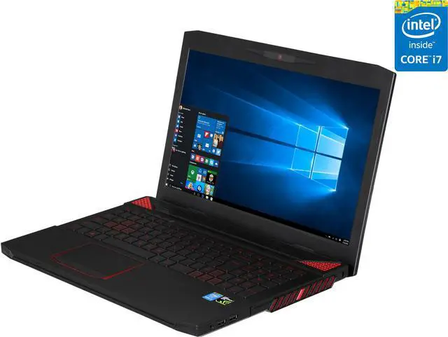 Main image of CyberpowerPC - 15.6" NVIDIA GeForce GTX 960M - Intel Core i7-4710MQ - 8GB Memory - 256 GB SSD - Windows 10 Home 64-Bit - Gaming Laptop - (Fangbook III HX6-266 )