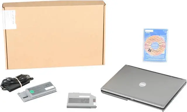 Alt view image 8 of 8 - DELL Notebook w/ Extra Media Bay Battery Latitude Intel Core 2 Duo T7100 1GB Memory 60GB HDD 14.1" Windows XP Professional D630