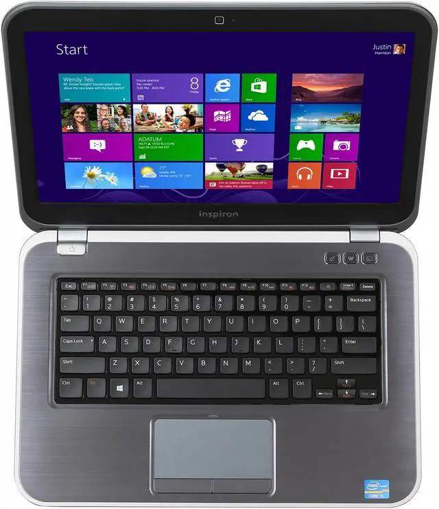 Alt view image 6 of 8 - DELL Ultrabook Inspiron Intel Core i5-3317U 8GB Memory 500GB HDD 32 GB SSD AMD Radeon HD 7570M 14.0" Windows 8 14z (i14z-6001sLV)