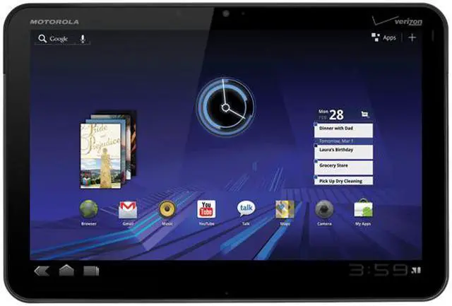 Main image of MOTOROLA XOOM MZ600 WIFI 1GB Memory 10.1" 1280 x 800 Tablet Android 3.0 (Honeycomb) Dark Titanium
