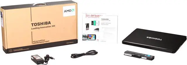 Alt view image 8 of 8 - TOSHIBA Laptop Satellite AMD Athlon II P340 4GB Memory 320GB HDD ATI Radeon HD 4250 17.3" Windows 7 Home Premium 64-bit L675D-S7040