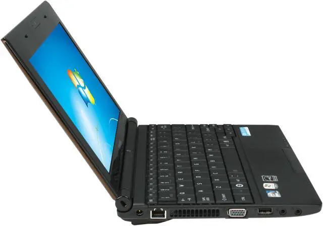Alt view image 4 of 8 - TOSHIBA Mini NB505-N508BN EasyGrip Finish in Brown Intel Atom N455(1.66 GHz) 10.1" WSVGA 1GB Memory 250GB HDD Netbook