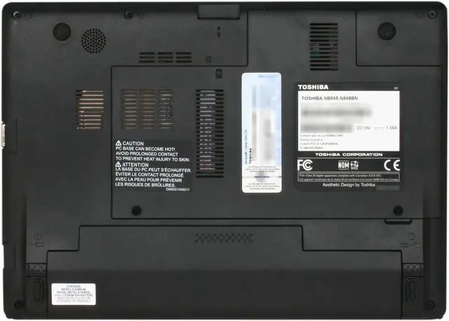Alt view image 7 of 8 - TOSHIBA Mini NB505-N508BN EasyGrip Finish in Brown Intel Atom N455(1.66 GHz) 10.1" WSVGA 1GB Memory 250GB HDD Netbook