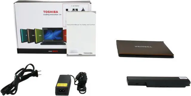Alt view image 8 of 8 - TOSHIBA Mini NB505-N508BN EasyGrip Finish in Brown Intel Atom N455(1.66 GHz) 10.1" WSVGA 1GB Memory 250GB HDD Netbook