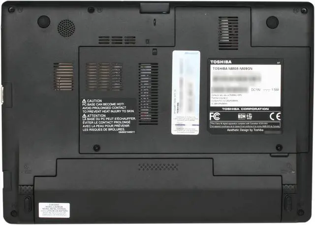 Alt view image 7 of 8 - TOSHIBA Mini NB505-N508GN EasyGrip Finish in Lime Green Intel Atom N455(1.66 GHz) 10.1" WSVGA 1GB Memory 250GB HDD Netbook