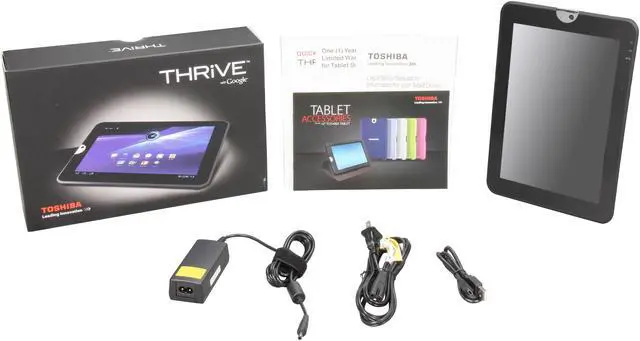 Alt view image 9 of 9 - TOSHIBA Thrive AT105-T108 Tablet NVIDIA Tegra 2 1.00GHz 10.1" 1GB DDR2 Memory 8GB Storage NVIDIA ULP GeForce