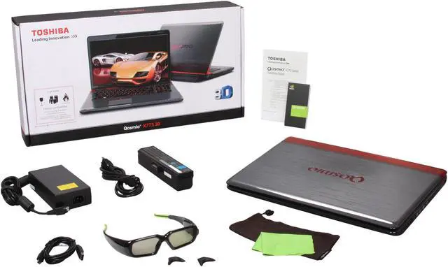 Alt view image 10 of 10 - TOSHIBA Laptop Qosmio Intel Core i7-2630QM 8GB Memory 500GB Hybrid 4GB + 750GB HDD NVIDIA GeForce GTX 560M (3D Vision) 17.3" Windows 7 Home Premium 64-bit X775-3DV78