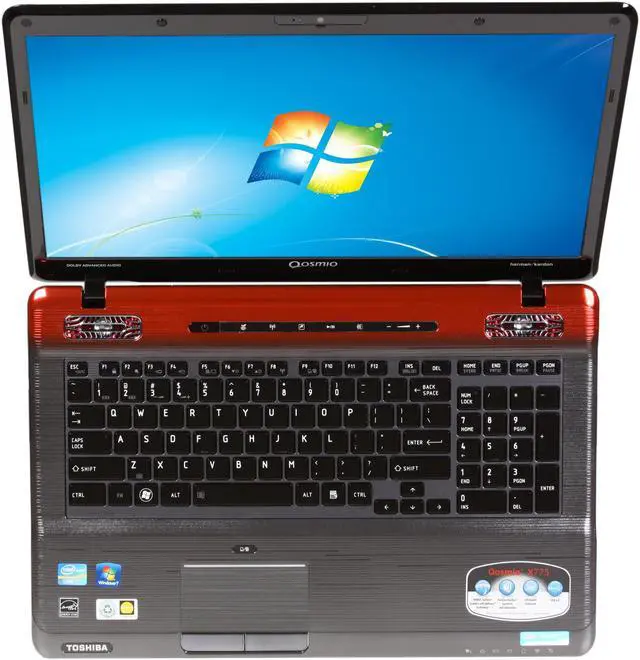 Alt view image 6 of 8 - TOSHIBA Laptop Qosmio Intel Core i7-2630QM 6GB Memory 2 x 500GB HDD NVIDIA GeForce GTX 560M 17.3" Windows 7 Home Premium 64-bit X775-Q7272