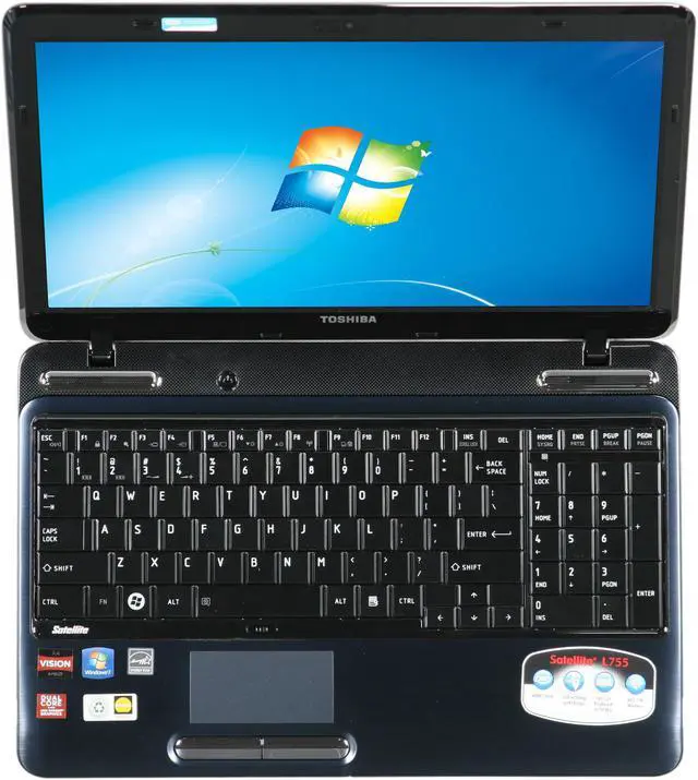 Alt view image 6 of 8 - TOSHIBA Laptop Satellite AMD A4-3300M 4GB Memory 500GB HDD AMD Radeon HD 6480G 15.6" Windows 7 Home Premium 64-bit L755D-S5250