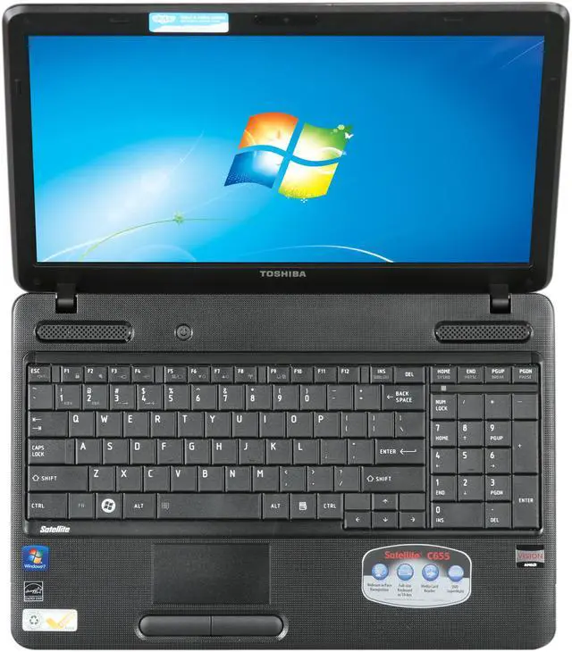 Alt view image 6 of 8 - TOSHIBA Laptop Satellite AMD E-300 3GB Memory 320GB HDD AMD Radeon HD 6310 15.6" Windows 7 Home Premium 64-Bit C655D-S5330