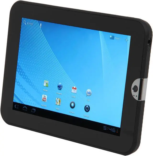Alt view image 2 of 8 - TOSHIBA Thrive AT1S5-T16 1GB Memory 7.0" 1280 x 800 Tablet PC - Easy Grip Back Cover in Black Tie Android 3.2 (Honeycomb)