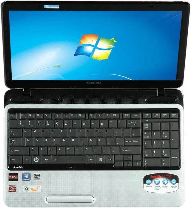 Alt view image 6 of 8 - TOSHIBA Laptop Satellite AMD A6-3420M 4GB Memory 640GB HDD AMD Radeon HD 6470M 15.6" Windows 7 Home Premium 64-Bit L755D-S5171