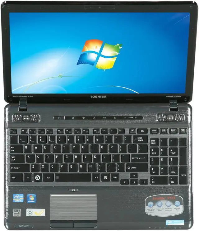 Alt view image 6 of 8 - TOSHIBA Laptop Satellite Intel Core i7-2670QM 6GB Memory 750GB HDD NVIDIA GeForce GT 540M 15.6" Windows 7 Home Premium 64-Bit P755-S5196