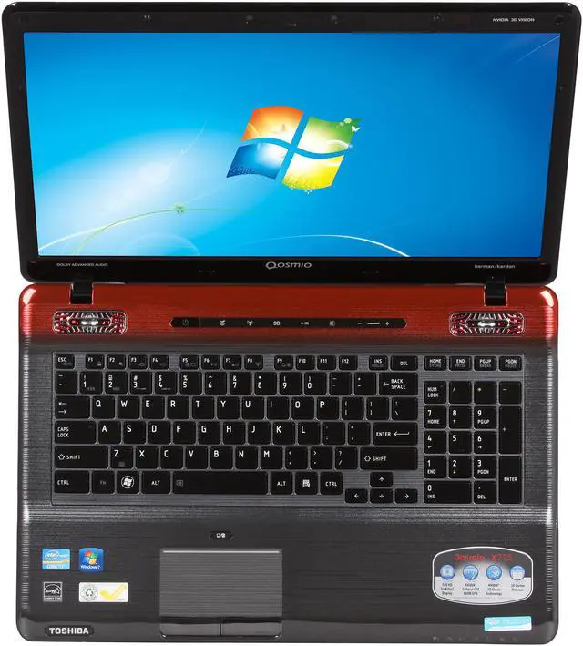 Alt view image 6 of 8 - TOSHIBA Notebook (Without 3D Nvidia Kit) Qosmio Intel Core i7-2670QM 8GB Memory 750GB + 500GB HDD NVIDIA GeForce GTX 560M 17.3" Windows 7 Home Premium 64-Bit X775-3DV80B