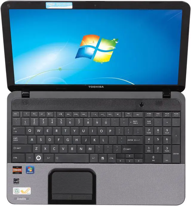 Alt view image 6 of 8 - TOSHIBA Laptop Satellite AMD A6-4400M 4GB Memory 500GB HDD AMD Radeon HD 7520G 15.6" Windows 7 Home Premium 64-Bit C855D-S5237