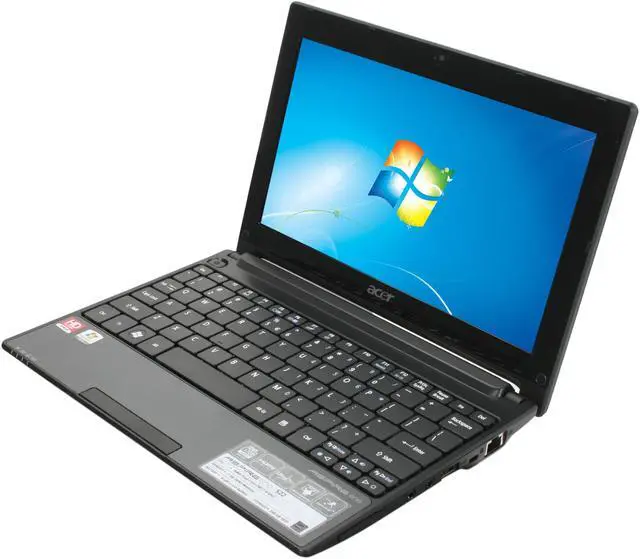 Main image of Acer Aspire One AO522-BZ897 Diamond Black AMD Dual-Core Processor C-50 (1.00 GHz) 10.1" 1GB Memory 250GB HDD Netbook