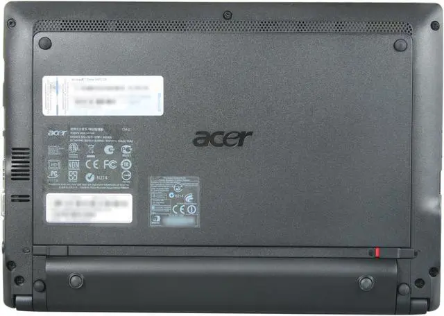 Alt view image 7 of 8 - Acer Aspire One AO522-BZ897 Diamond Black AMD Dual-Core Processor C-50 (1.00 GHz) 10.1" 1GB Memory 250GB HDD Netbook