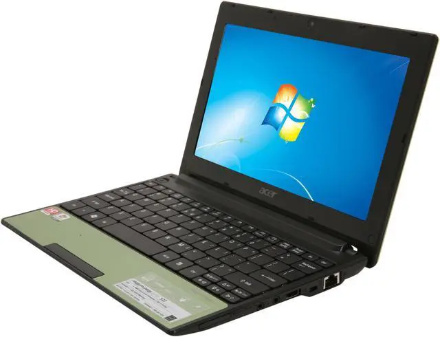 Main image of Acer Aspire One AO522-BZ824 Olive Green AMD Dual-Core Processor C-50 (1.00 GHz) 10.1" 1GB Memory 250GB HDD Netbook