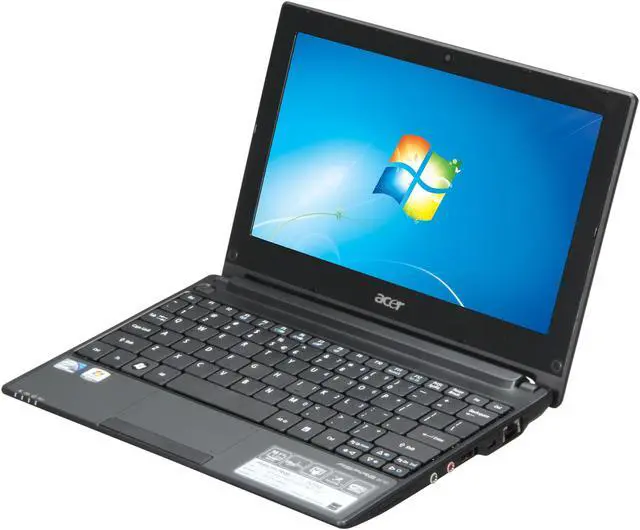 Main image of Acer Aspire One AOD255E-1482 Diamond Black Intel Atom N570(1.66 GHz) 10.1" WSVGA 1GB Memory 250GB HDD Netbook