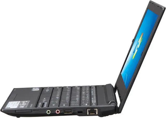 Alt view image 2 of 8 - Acer Aspire One AOD255E-1482 Diamond Black Intel Atom N570(1.66 GHz) 10.1" WSVGA 1GB Memory 250GB HDD Netbook