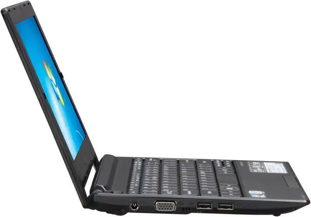 Alt view image 4 of 8 - Acer Aspire One AOD255E-1482 Diamond Black Intel Atom N570(1.66 GHz) 10.1" WSVGA 1GB Memory 250GB HDD Netbook