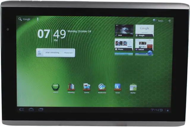 Main image of Acer Iconia Tab A501-10S32u Tablet NVIDIA Tegra 250 1.00GHz 10.0" Wide XGA 1GB DDR2 Memory 32GB Flash NVIDIA ULP GeForce