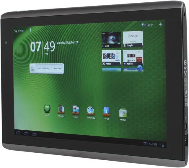 Alt view image 2 of 8 - Acer Iconia Tab A501-10S32u Tablet NVIDIA Tegra 250 1.00GHz 10.0" Wide XGA 1GB DDR2 Memory 32GB Flash NVIDIA ULP GeForce